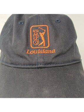 Vintage TPC Louisiana New Era Charcole Adjustable Golf Cap One Size #D-6